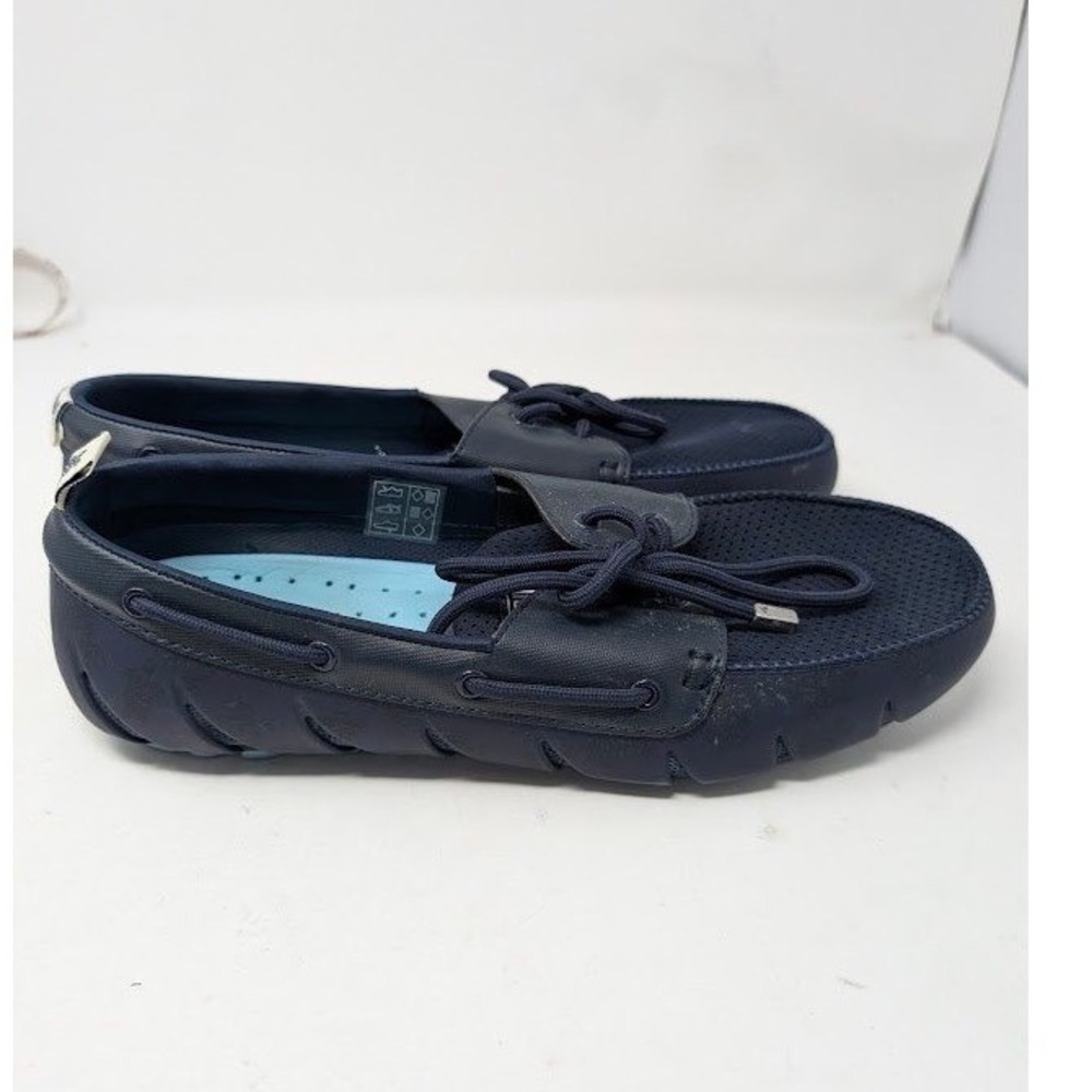Vilebrequin Moccasins Blue Rubber Mesh Deck Boat Shoes Slip on Sz 11